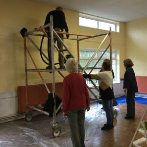Whepstead Community Centre Decorating